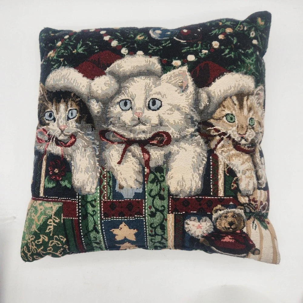 Christmas Kittens Santa Hats‎ Throw 17